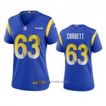 Camiseta NFL Game Mujer Los Angeles Rams Austin Corbett Azul