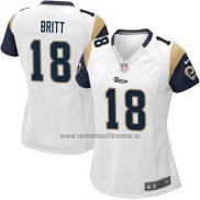 Camiseta NFL Game Mujer Los Angeles Rams Britt Blanco