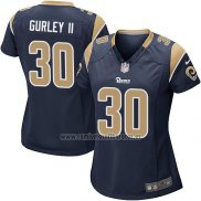 Camiseta NFL Game Mujer Los Angeles Rams Gurley Negro