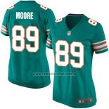 Camiseta NFL Game Mujer Miami Dolphins Moore Verde Oscuro