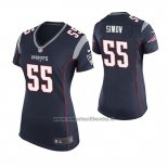 Camiseta NFL Game Mujer New England Patriots John Simon Azul
