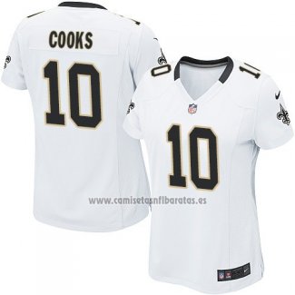 Camiseta NFL Game Mujer New Orleans Saints Cooks Blanco