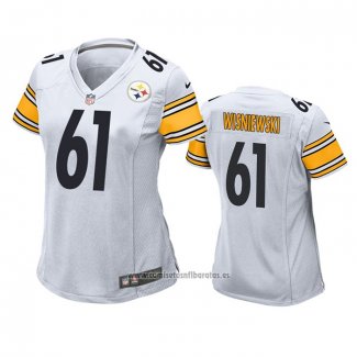 Camiseta NFL Game Mujer Pittsburgh Steelers Stefen Wisniewski Blanco