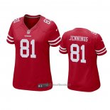 Camiseta NFL Game Mujer San Francisco 49ers Jauan Jennings Rojo
