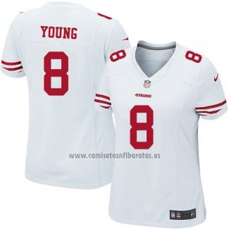 Camiseta NFL Game Mujer San Francisco 49ers Young Blanco