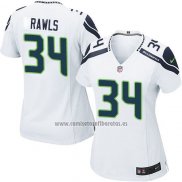 Camiseta NFL Game Mujer Seattle Seahawks Rawls Blanco