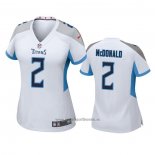 Camiseta NFL Game Mujer Tennessee Titans Cole Mcdonald Blanco