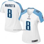 Camiseta NFL Game Mujer Tennessee Titans Mariota Blanco
