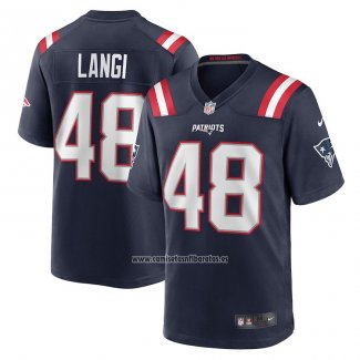 Camiseta NFL Game New England Patriots Harvey Langi Azul