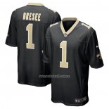 Camiseta NFL Game New Orleans Saints Bryan Bresee 2023 NFL Draft First Round Pick Negro