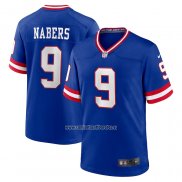 Camiseta NFL Game New York Giants Malik Nabers 2nd Alterno 2024 NFL Draft Azul