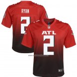 Camiseta NFL Game Nino Atlanta Falcons Matt Ryan 2nd Alterno Rojo