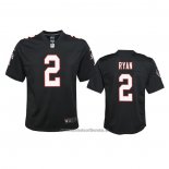 Camiseta NFL Game Nino Atlanta Falcons Matt Ryan Throwback 2020 Negro