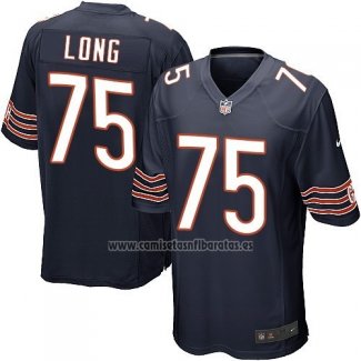 Camiseta NFL Game Nino Chicago Bears Long Blanco Negro