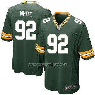 Camiseta NFL Game Nino Green Bay Packers White Verde Militar