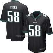 Camiseta NFL Game Nino Philadelphia Eagles Hicks Negro