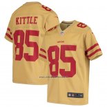 Camiseta NFL Game Nino San Francisco 49ers George Kittle Inverted Oro