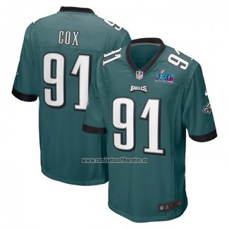 Camiseta NFL Game Philadelphia Eagles Fletcher Cox Super Bowl LVII Patch Verde