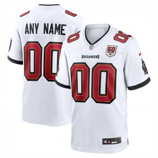 Camiseta NFL Game Tampa Bay Buccaneers 50th Anniversary Personalizada Blanco