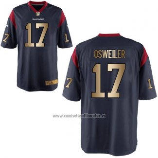 Camiseta NFL Gold Game Houston Texans Osweiler Profundo Azul