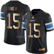 Camiseta NFL Gold Legend Detroit Lions Take III Negro