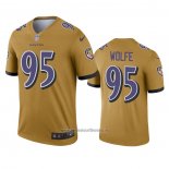 Camiseta NFL Legend Baltimore Ravens Derek Wolfe Inverted Oro