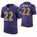 Camiseta NFL Legend Baltimore Ravens Mark Ingram Jr. Violeta Color Rush