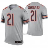 Camiseta NFL Legend Chicago Bears 21 Ha Ha Clinton Dix Inverted Gris