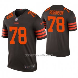Camiseta NFL Legend Cleveland Browns Greg Robinson's Color Rush Marron