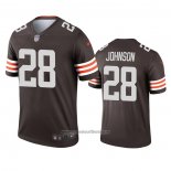 Camiseta NFL Legend Cleveland Browns Kevin Johnson Marron