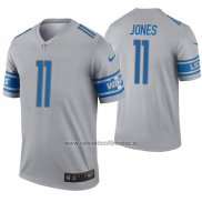 Camiseta NFL Legend Detroit Lions 11 Marvin Jones Inverted Gris