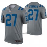 Camiseta NFL Legend Indianapolis Colts 27 D'onta Foreman Inverted Gris
