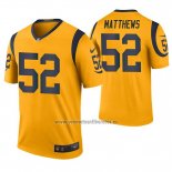 Camiseta NFL Legend Los Angeles Rams Clay Matthews Oro Color Rush