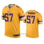 Camiseta NFL Legend Minnesota Vikings D.j. Wonnum Inverted Oro