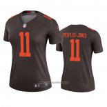 Camiseta NFL Legend Mujer Cleveland Browns Donovan Peoples Jones Alterno Marron