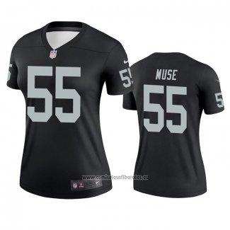 Camiseta NFL Legend Mujer Las Vegas Raiders Tanner Muse Negro