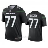 Camiseta NFL Legend New York Jets Mekhi Becton Negro Color Rush