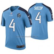 Camiseta NFL Legend Tennessee Titans Ryan Succop Azul 20th Anniversary Color Rush