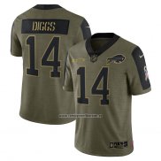 Camiseta NFL Limited Buffalo Bills Stefon Diggs 2021 Salute To Service Verde