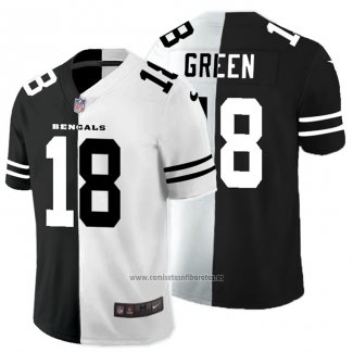 Camiseta NFL Limited Cincinnati Bengals Green Black White Split