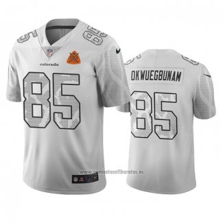 Camiseta NFL Limited Denver Broncos Albert Okwuegbunam Ciudad Edition Blanco