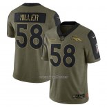 Camiseta NFL Limited Denver Broncos Von Miller 2021 Salute To Service Verde