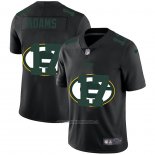 Camiseta NFL Limited Green Bay Packers Adams Logo Dual Overlap Negro