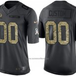 Camiseta NFL Limited Green Bay Packers Personalizada 2016 Salute To Service Negro
