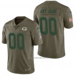 Camiseta NFL Limited Green Bay Packers Personalizada 2017 Salute To Service Verde