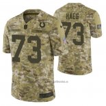 Camiseta NFL Limited Indianapolis Colts 73 Joe Haeg 2018 Salute To Service Camuflaje