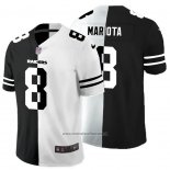 Camiseta NFL Limited Las Vegas Raiders Mariota Black White Split