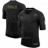 Camiseta NFL Limited Los Angeles Rams Donald 2020 Salute To Service Negro
