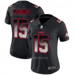 Camiseta NFL Limited Mujer Kansas City Chiefs Mahomes Smoke Fashion Negro