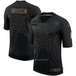 Camiseta NFL Limited New England Patriots Bruschi 2020 Salute To Service Negro
